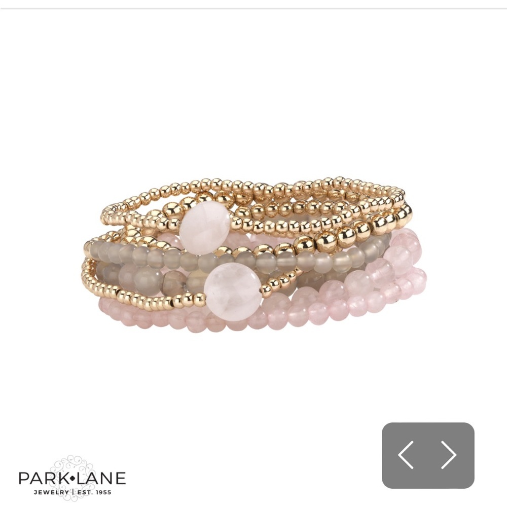 Park Lane Ashton Bracelet, pink quartz and genuine amethyst, NWT - never worn